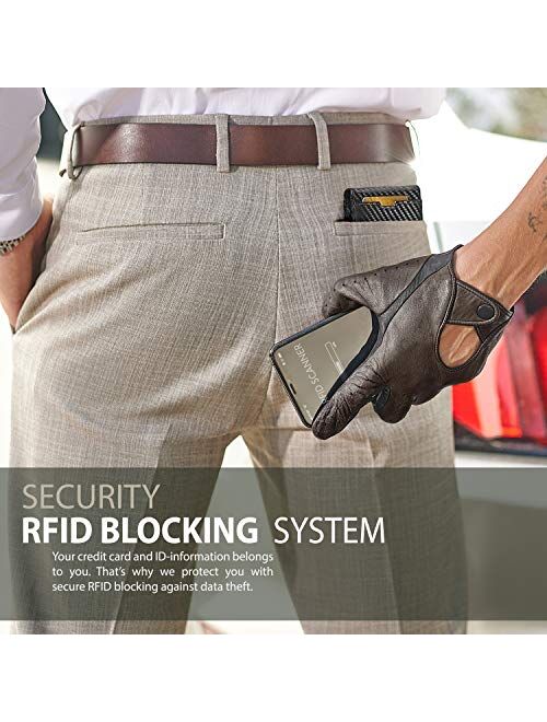 TRAVANDO Money Clip Wallet Atlanta Mens Front Pocket Slim RFID Blocking - Credit Card Holder - Mini Bifold