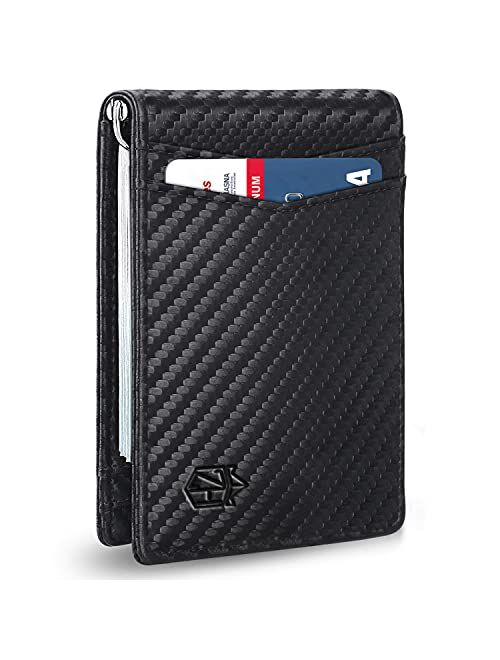 Zitahli Slim Wallets for Men RFID Money Clip Wallet Men's Front Pocket Minimalist Wallet