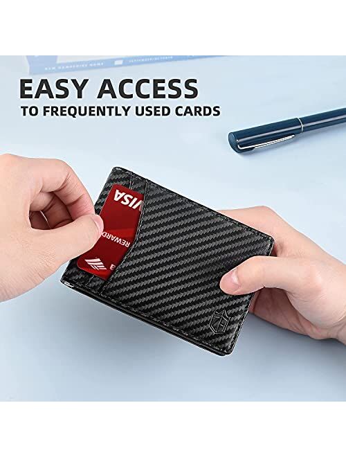 Zitahli Slim Wallets for Men RFID Money Clip Wallet Men's Front Pocket Minimalist Wallet