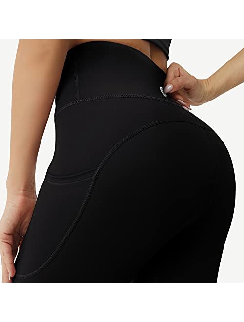 Desol High Waist Leggings with Pockets for Women,Tummy Control Butt Lifting Workout Yoga Pants for Women