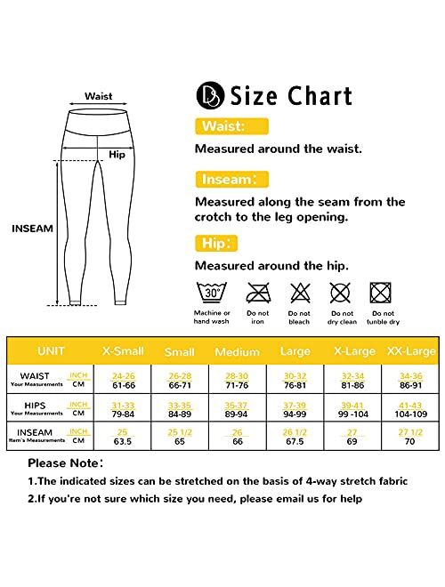 Desol High Waist Leggings with Pockets for Women,Tummy Control Butt Lifting Workout Yoga Pants for Women