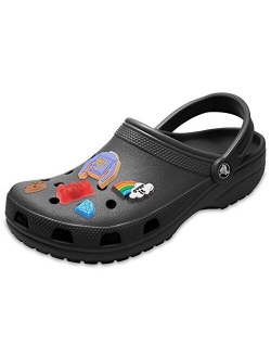 Mens and Womens Classic Clog w/Jibbitz Charms 5-Packs for Her