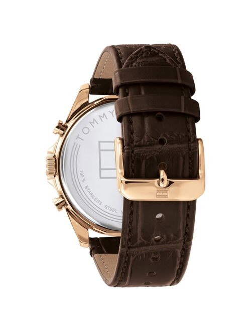 Tommy Hilfiger Men's Brown Leather Strap Watch