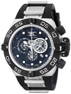 Men's 6564 Subaqua Noma IV Stainless Steel Watch With Black Polyurethane Band