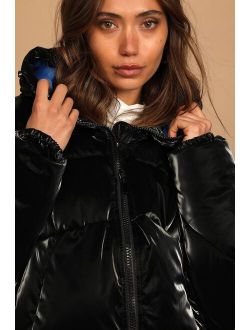 Cool Beginnings Black Quilted Puffer Jacket