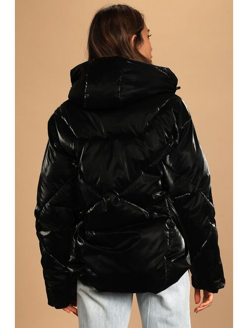 Lulus Cool Beginnings Black Quilted Puffer Jacket
