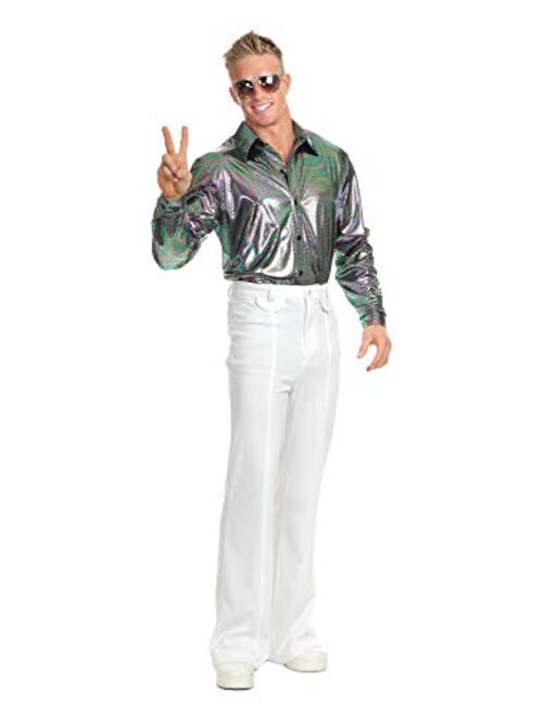 Charades mens Nail Head Disco Shirt