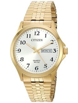 Quartz Mens Watch, Stainless Steel, Classic, Gold-Tone (Model: BF5002-99P)