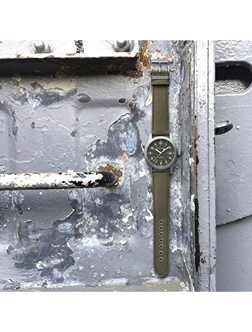 Hamilton Khaki Green Field Officer Mechanical Mens Watch H69439363 38mm Mens Watches