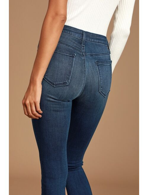 Just Black Aralia Dark Wash High Rise Skinny Jeans