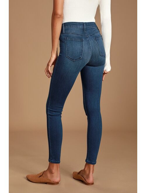 Just Black Aralia Dark Wash High Rise Skinny Jeans