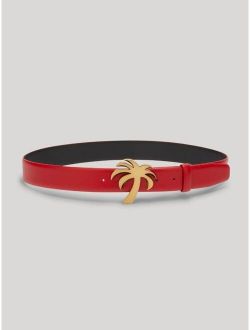 Palm Tree leather belt