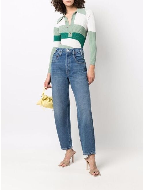 RE/DONE 70s high-waist tapered-leg jeans
