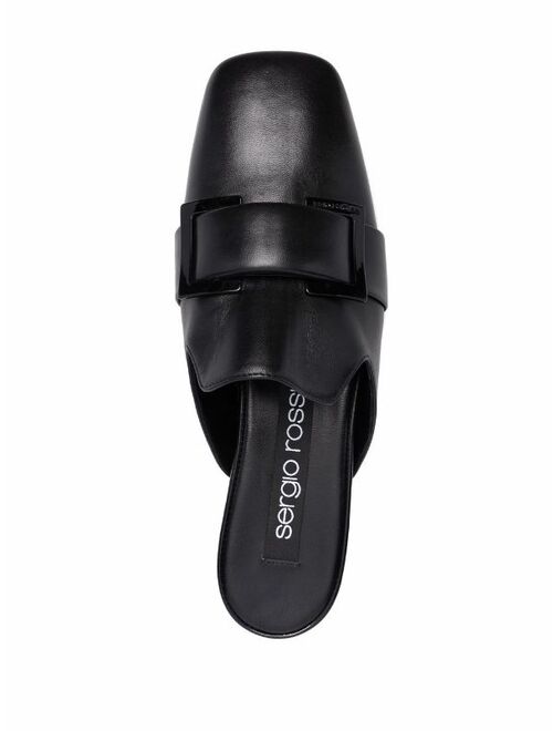 Sergio Rossi buckled flat mules