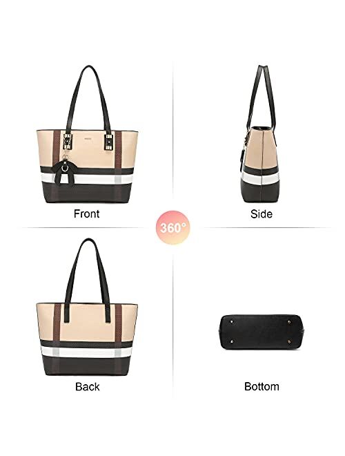 LOVEVOOK Handbags for Women Shoulder Bag Fashion Tote Top Handle Satchel Purse Set 3PCs
