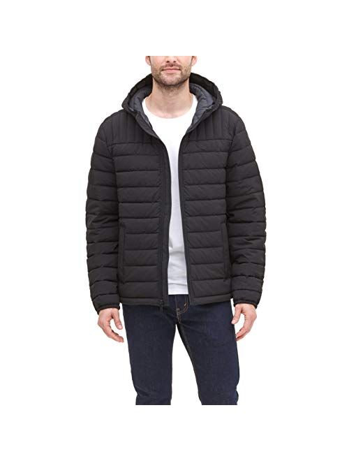 Dockers Men's The Liam Smart 360 Flex Stretch Quilted Hooded Puffer Jacket