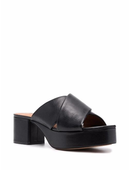 Marni crossover-straps leather sandals