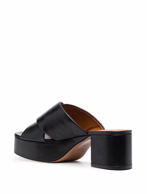 Marni crossover-straps leather sandals