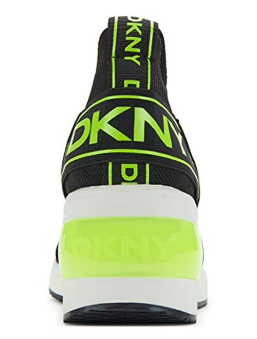 DKNY Women's Slip on Wedge Heel Sneaker