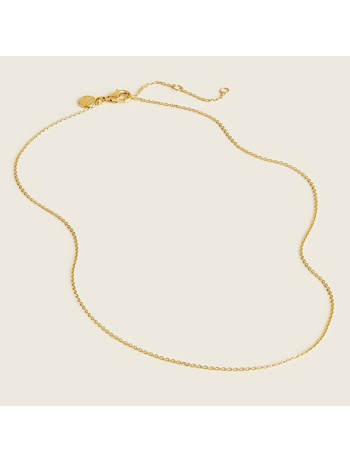 J.Crew Demi-fine 14k gold-plated 16" chain necklace