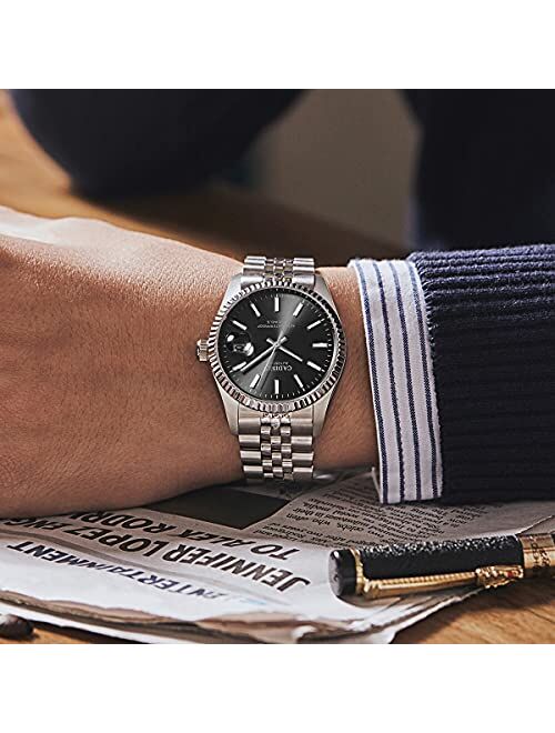 CADISEN Automatic Watches Men's Mechanical MIYOTA 8215 Business Waterproof Wristwatch