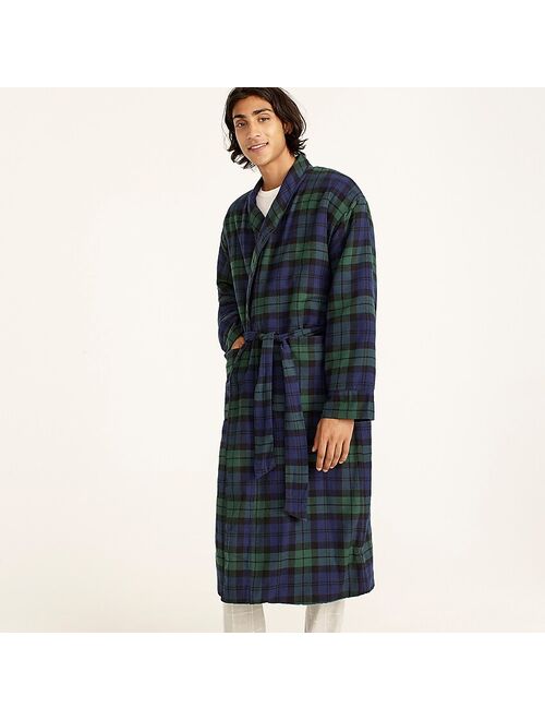 J.Crew Sherpa-lined flannel robe