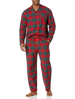 Flannel Plaid Long Sleeve Pajama Set