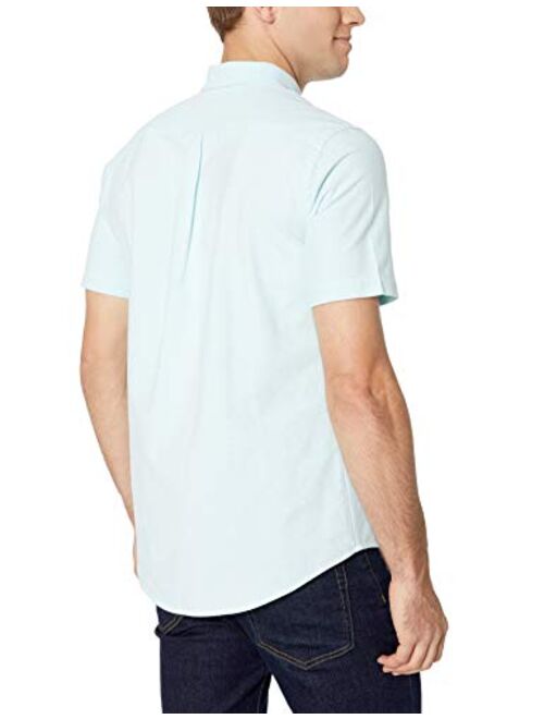 Amazon Essentials Men's Slim-Fit Short-Sleeve Pocket Oxford Shirt