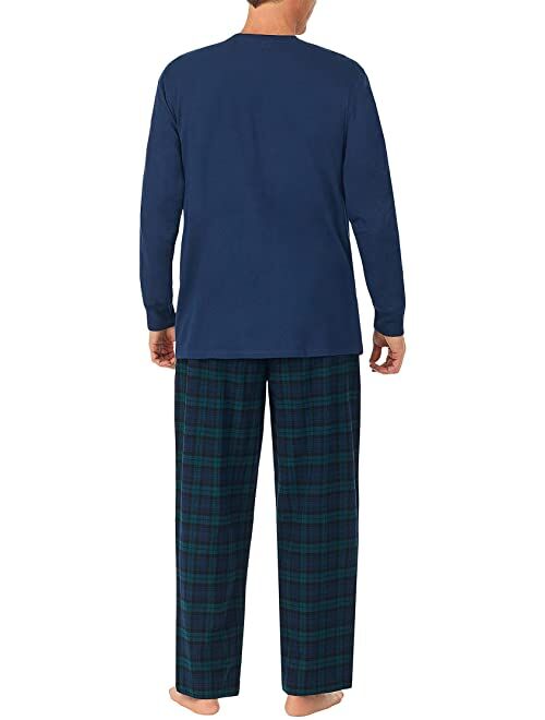 Lanz of Salzburg Knit Top w/ Flannel Pants Pajama Set
