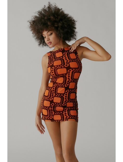Urban outfitters UO Austin Flocked Mesh Dress