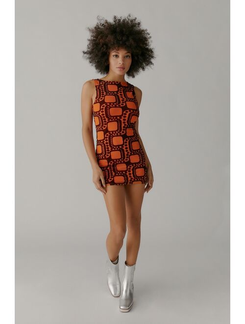 Urban outfitters UO Austin Flocked Mesh Dress