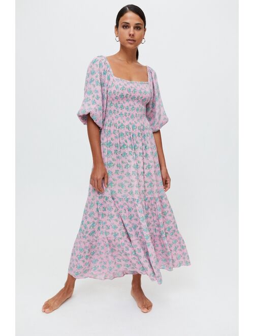 Urban outfitters UO Lottie Lace-Up Midi Dress