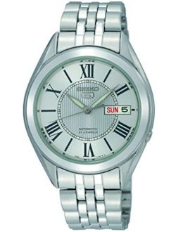 Men's SNKL29 Stainless Steel Analog with White Dial Watch