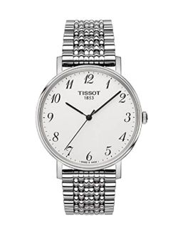Men's Quartz Watch with Stainless-Steel Strap, Silver, 18 (Model: T1094101103200)