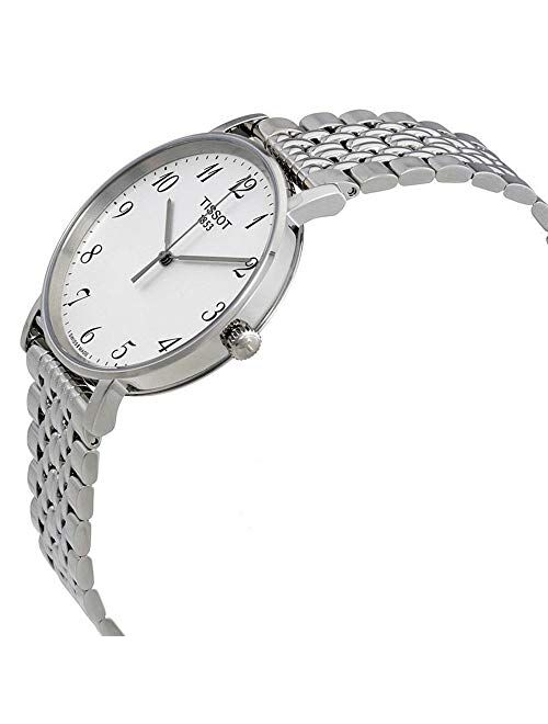 Tissot Men's Quartz Watch with Stainless-Steel Strap, Silver, 18 (Model: T1094101103200)