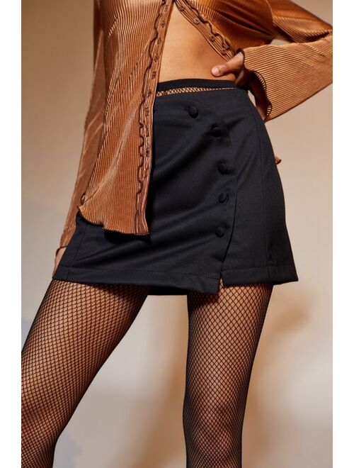 Urban outfitters UO Jagger Button-Front Mini Skirt