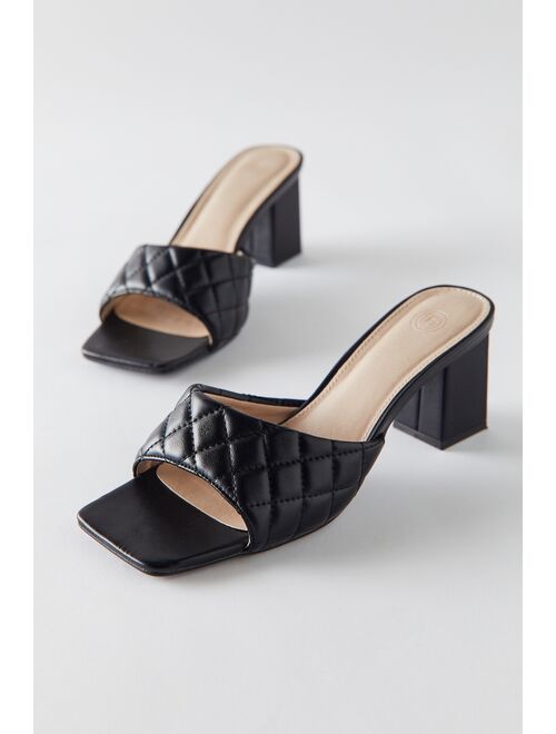 Urban outfitters UO Callie Quilted Heeled Mule Sandal