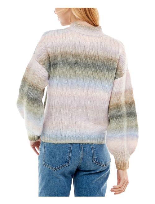 Ultra Flirt Juniors' Ombré Mock-Neck Sweater
