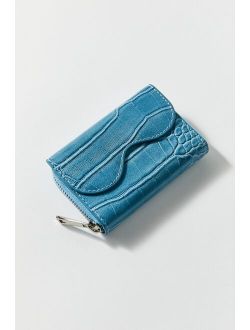 HVISK Wave Croco Zip Wallet