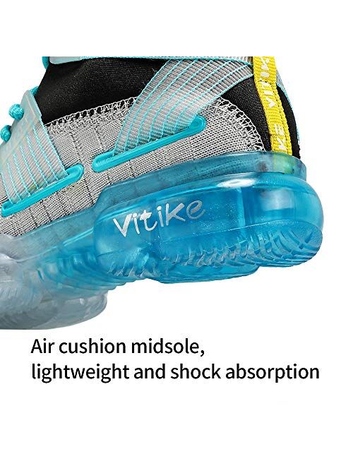 VITUOFLY Kids Basketball Shoes Boys Air Cushion Sneakers Girls Mid Top School Training Shoes Non-Slip Outdoor Sports Shoes Comfortable Boys Running Shoes Durable Little K