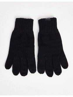 touch screen gloves in black