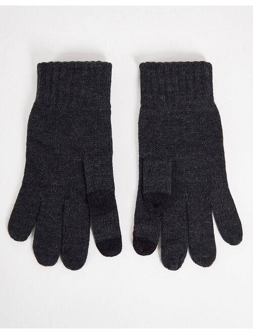French Connection touch screen gloves in gray