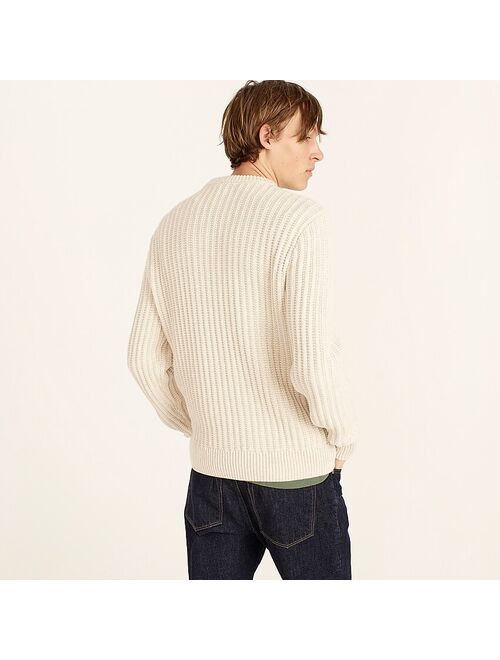 J.Crew Textured cotton crewneck sweater