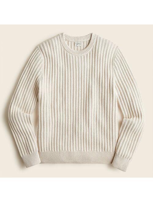 J.Crew Textured cotton crewneck sweater
