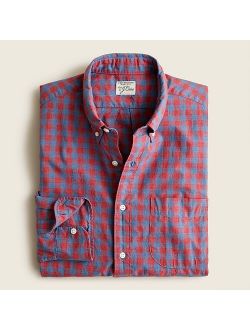 Secret Wash organic cotton poplin shirt in heather