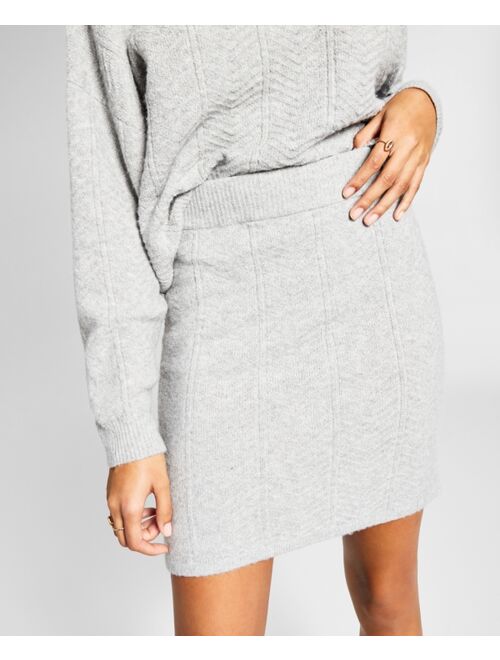 And Now This Women's Mini Sweater Skirt