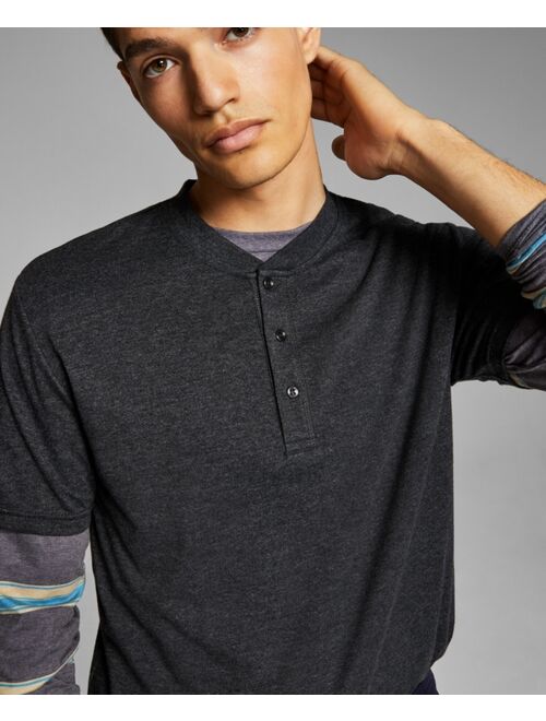 And Now This Men's Short Sleeve Henley T-Shirt
