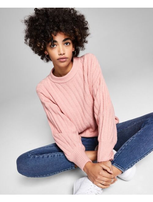 And Now This Wide-Rib Drop-Shoulder Sweater