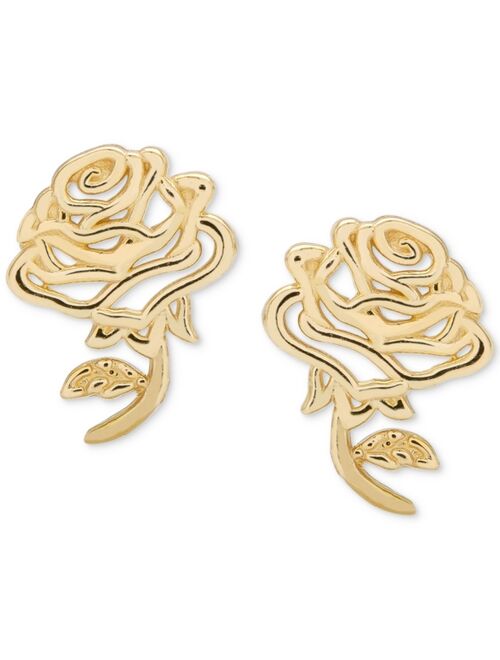Disney Children's Belle Rose Stud Earrings in 14k Gold