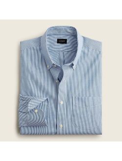 Slim Bowery wrinkle-free stretch cotton shirt in stripe